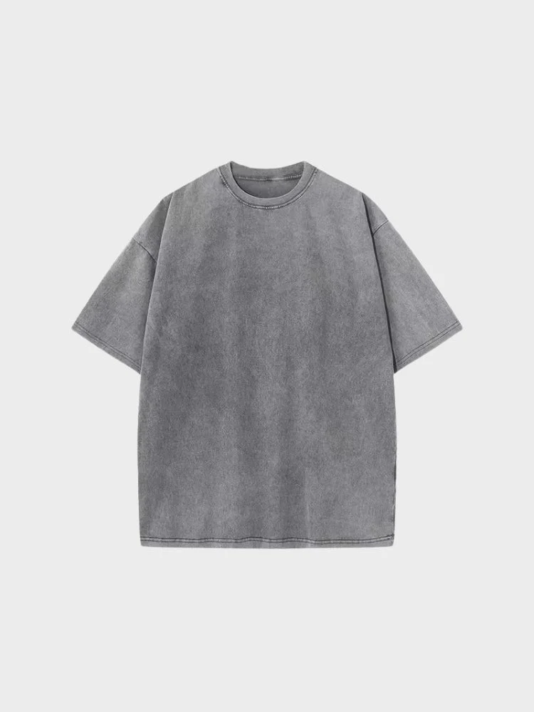 230 GSM Heavy Loose Fit Washed T-Shirt - Image 9