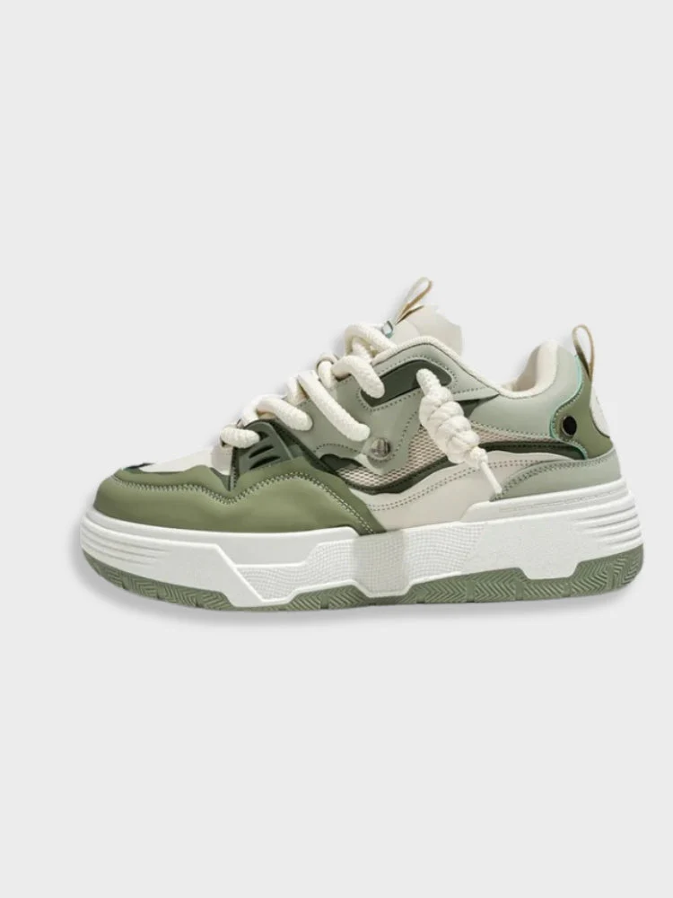 Big Lace Vintage Smile Sneakers - Image 7