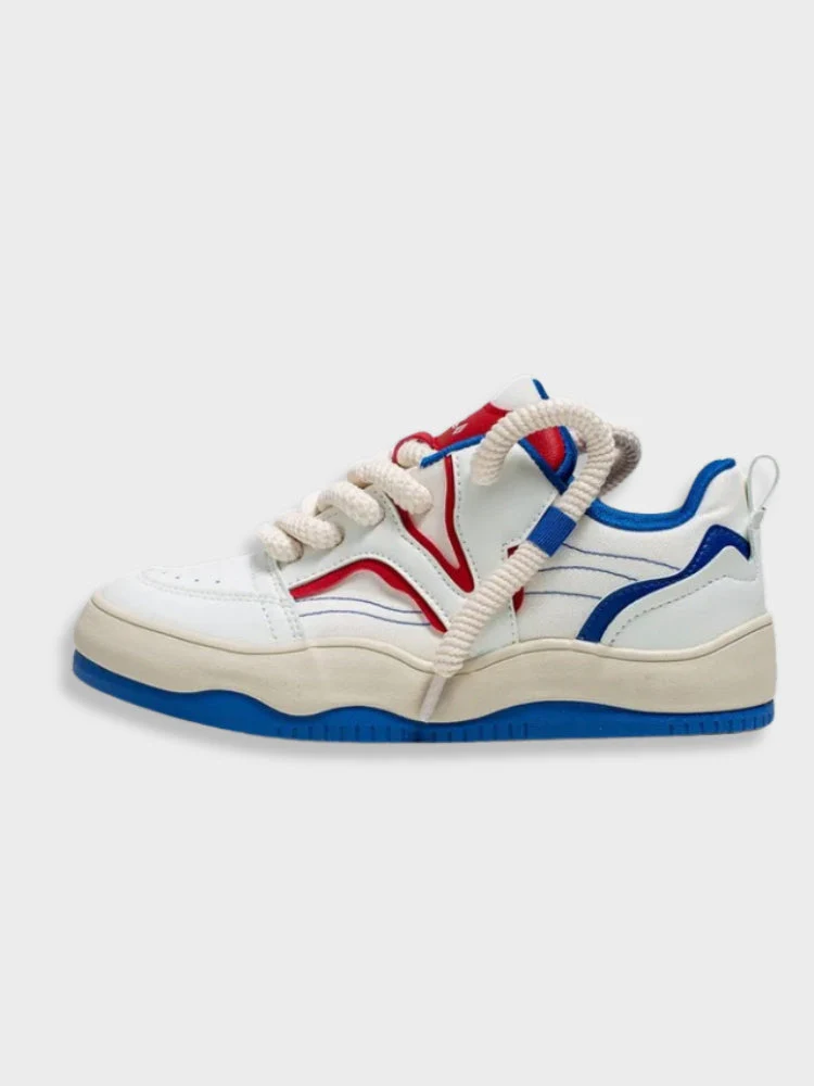 Big Lace Vintage Smile Sneakers - Image 8
