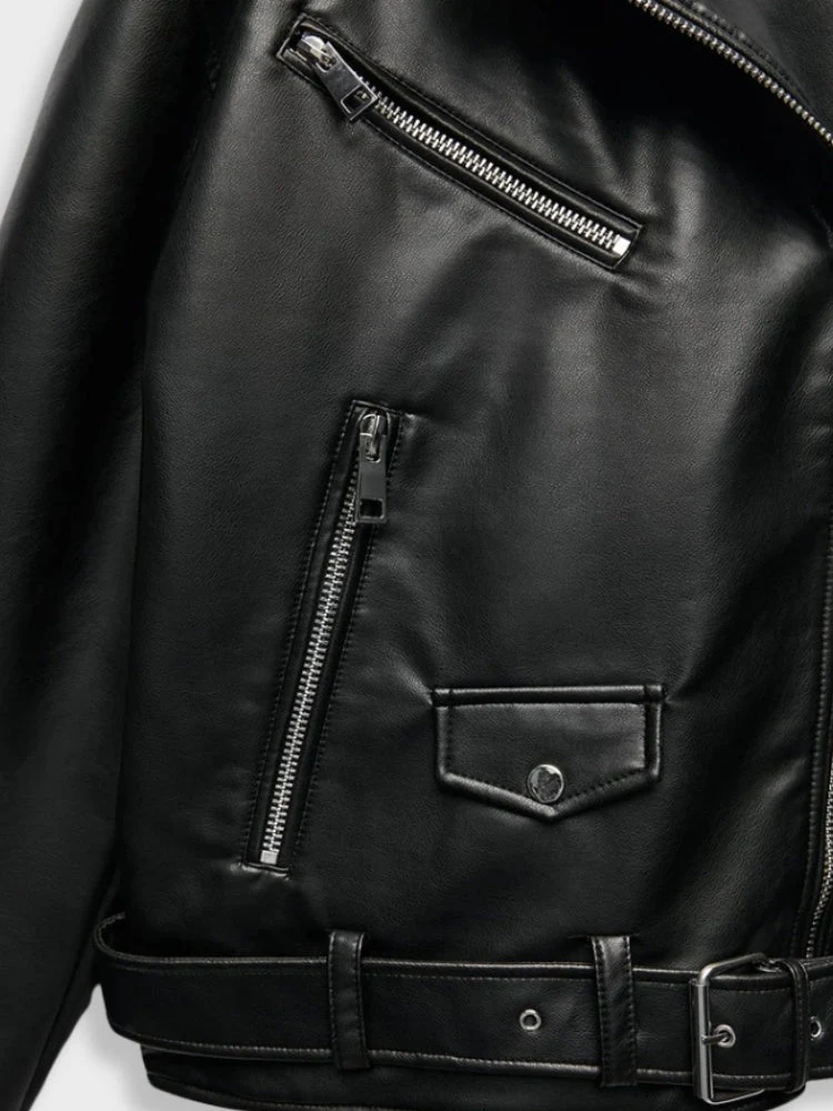 Black Leather Jacket - Image 6