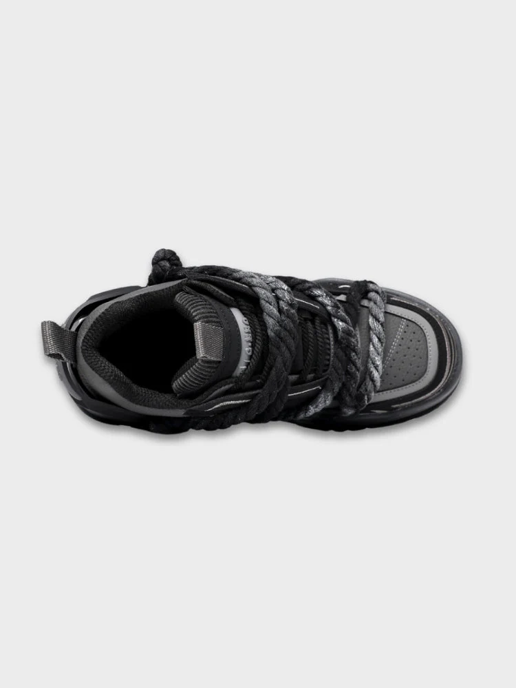 Black Wroped Laced Sneakers - Image 4