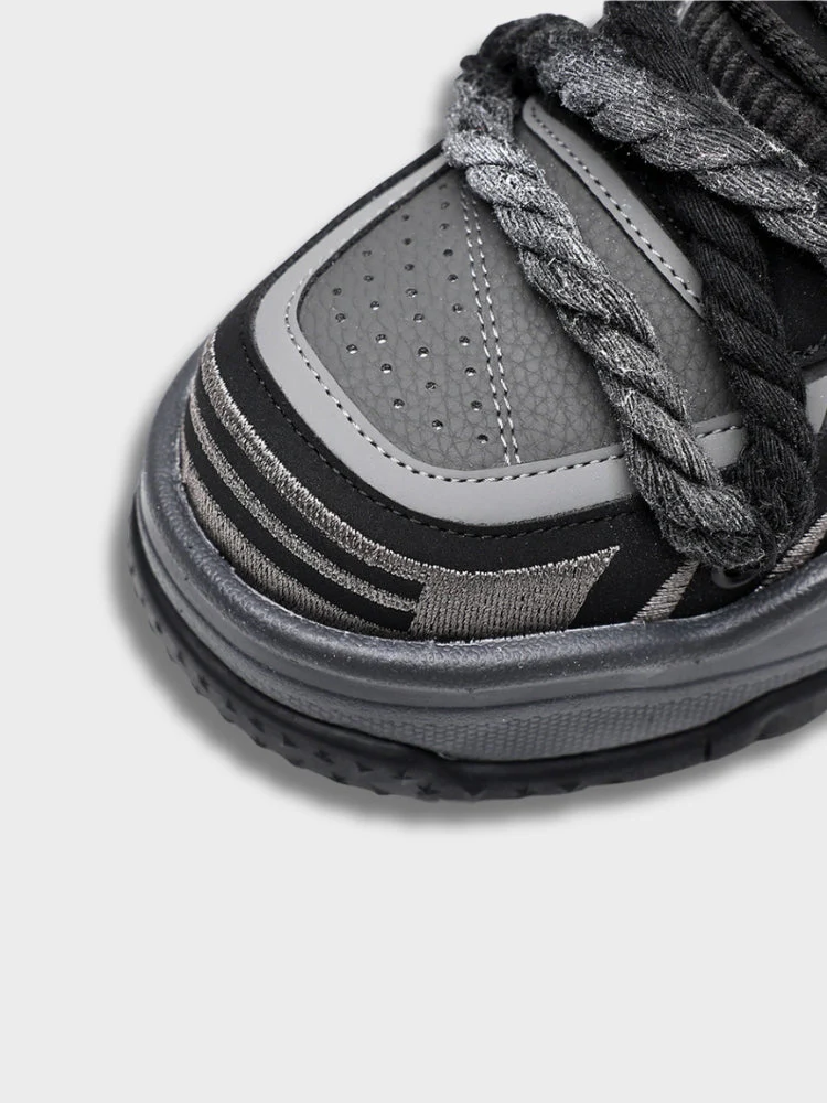 Black Wroped Laced Sneakers - Image 6