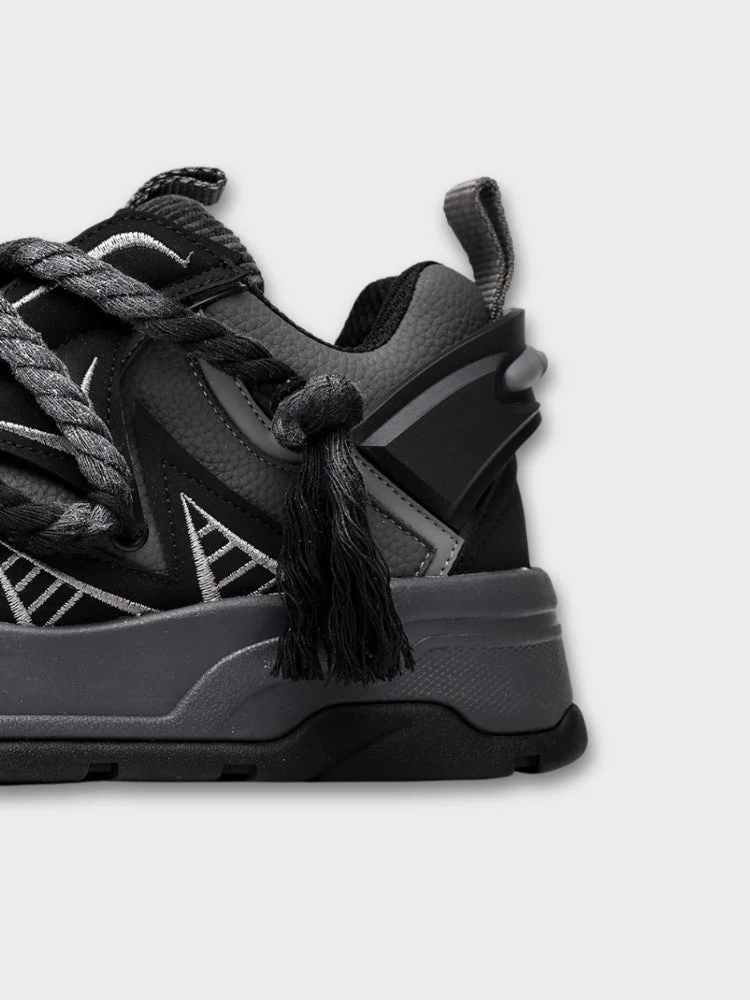 Black Wroped Laced Sneakers - Image 7