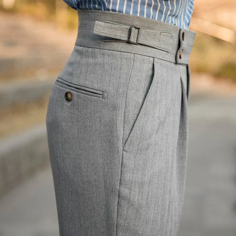 Casual Striped Trousers - Image 4