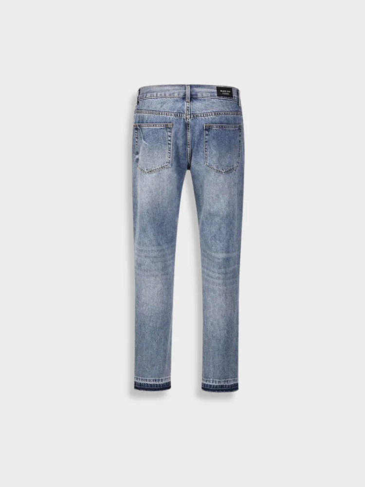 Cat Whisker Vintage Denim Jeans - Image 3