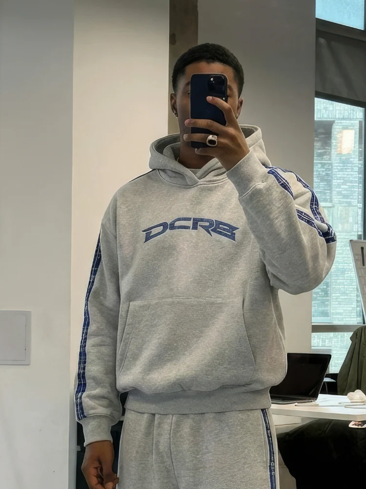 DCRB Checkered Stripe Hoodie - Image 3