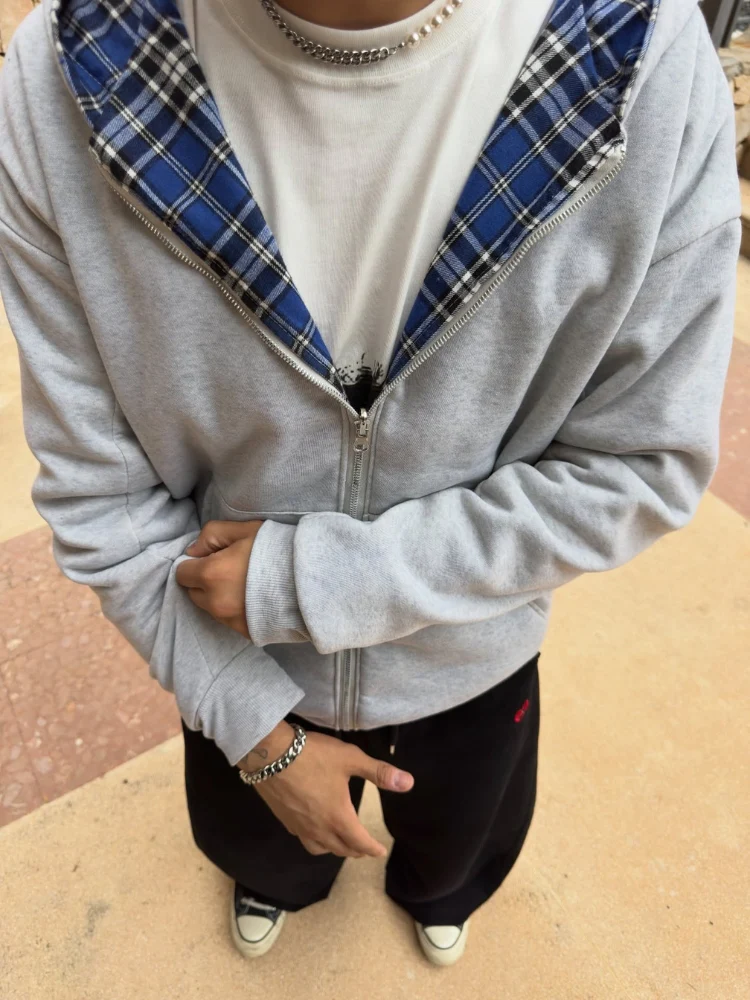 DCRB Inside Out Checkered Zipper - Image 3