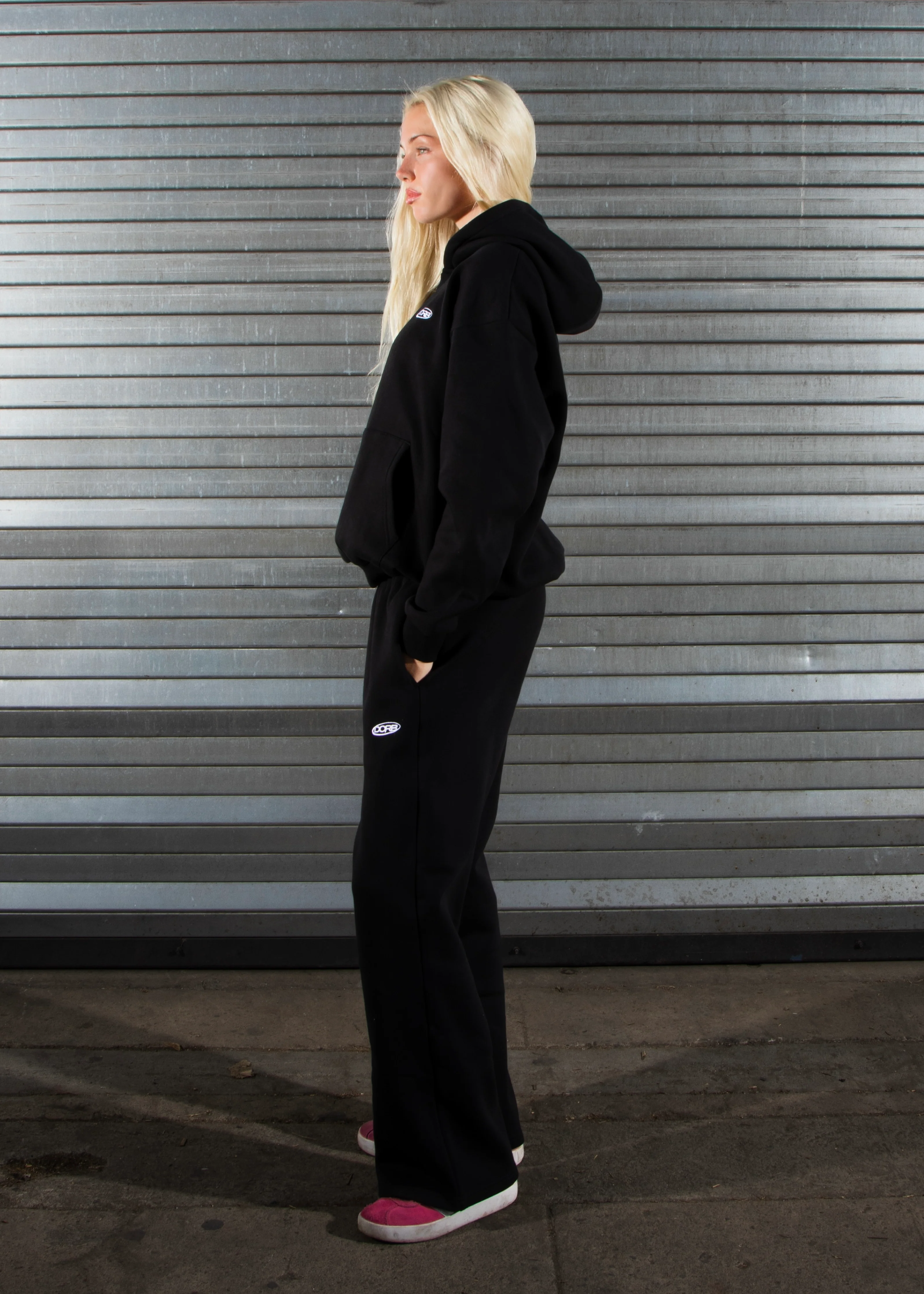 DCRB Tracksuit Open Leg Jogger - Black - Image 8