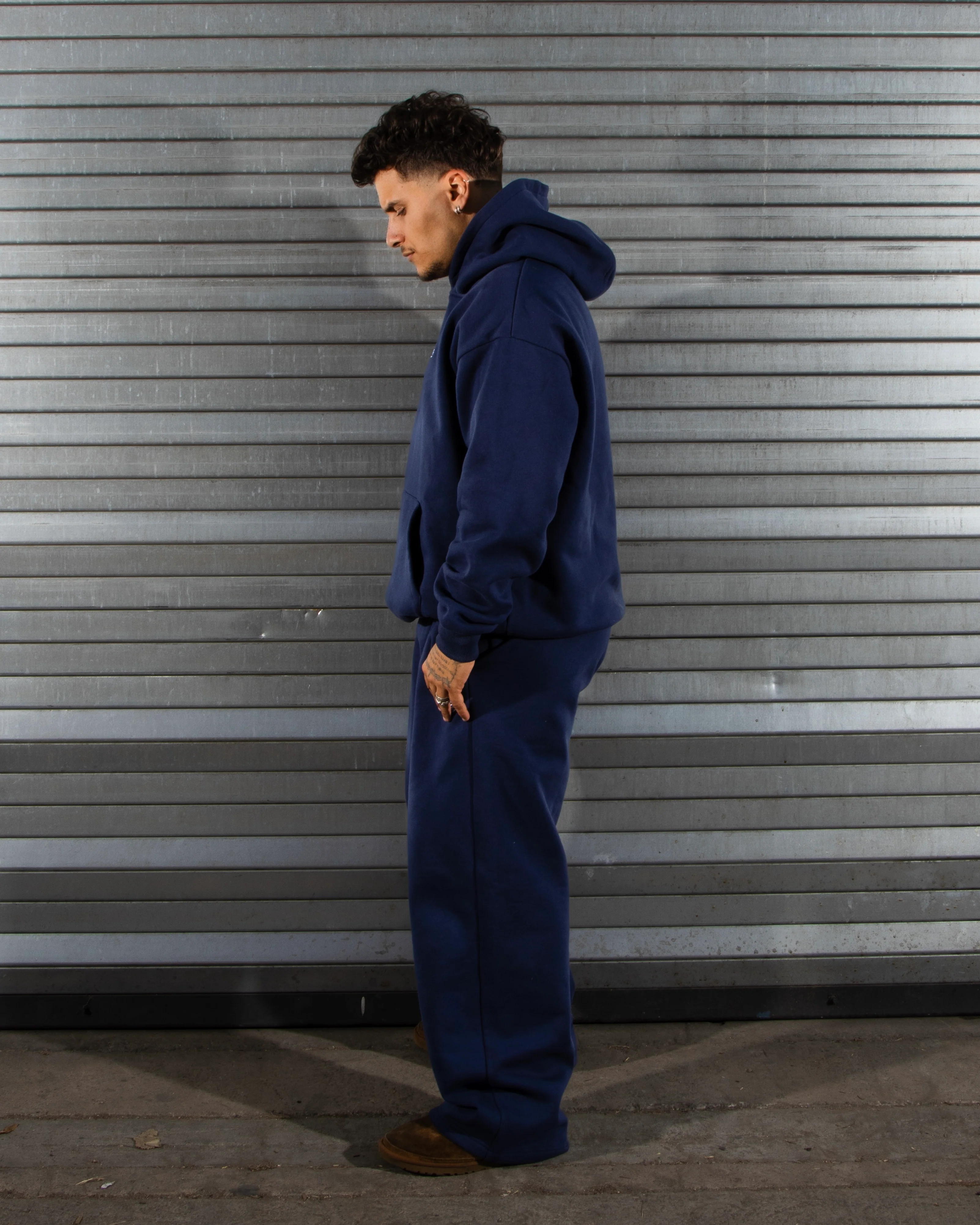 DCRB Tracksuit Open Leg Jogger - Navy Blue - Image 4