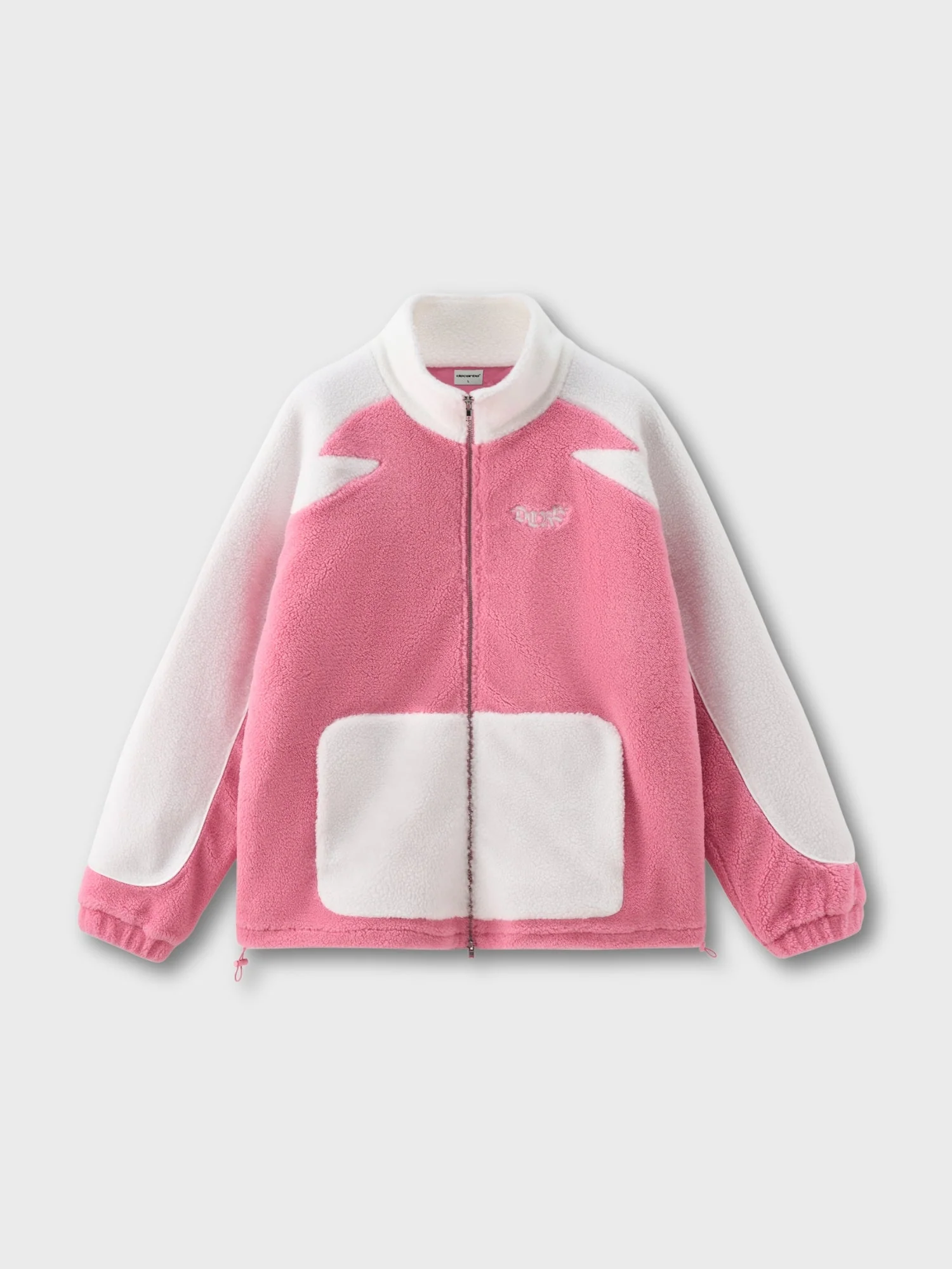 DCRB Two Tone Sherpa Fleece Jacket Blue - Image 10