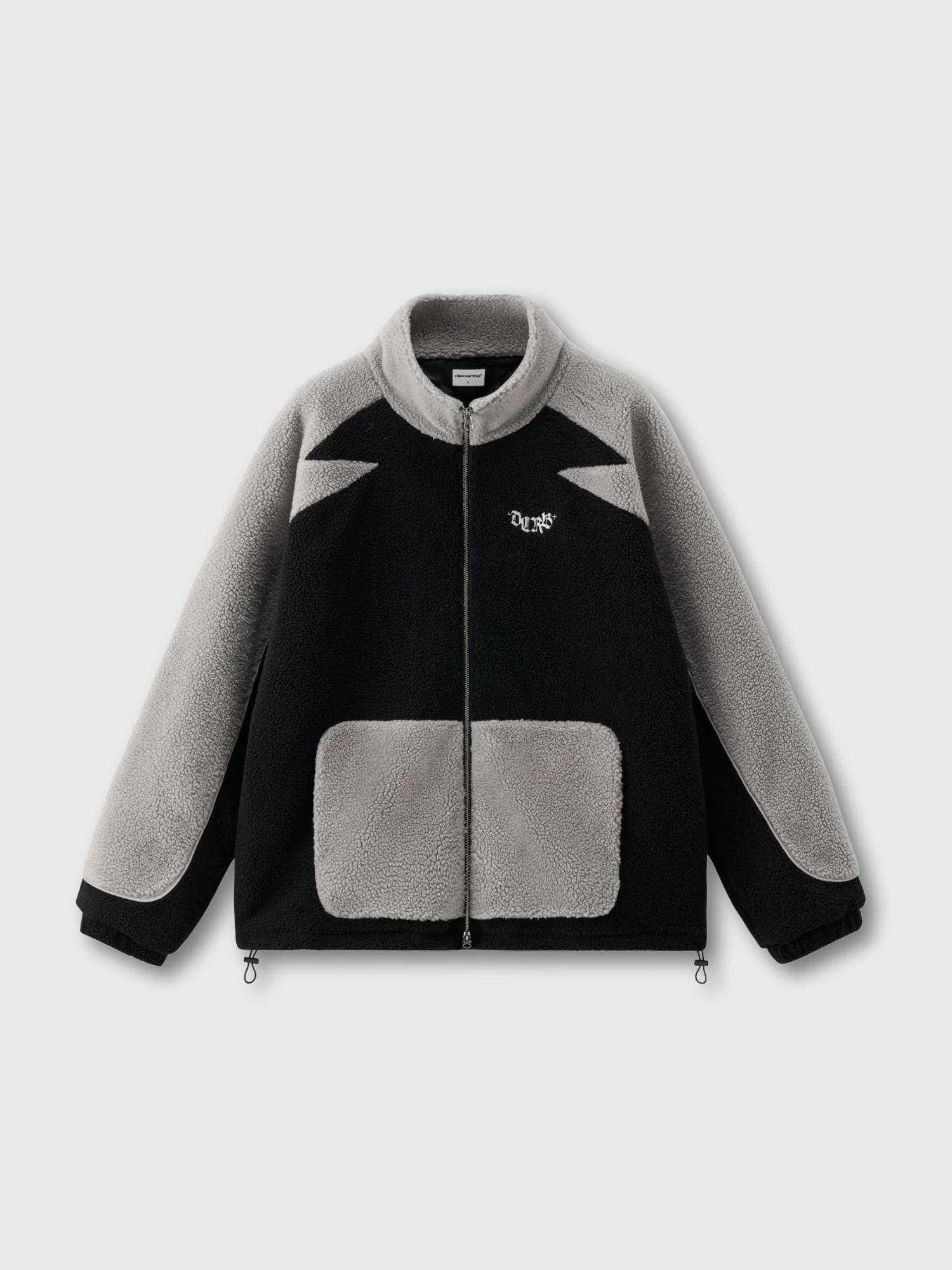 DCRB Two Tone Sherpa Fleece Jacket Blue - Image 11