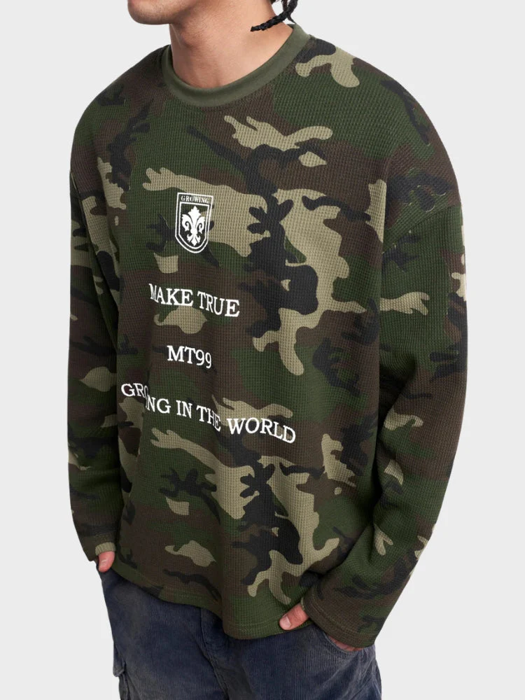 DCRB Waffle Knit Camo Longsleeve - Image 2