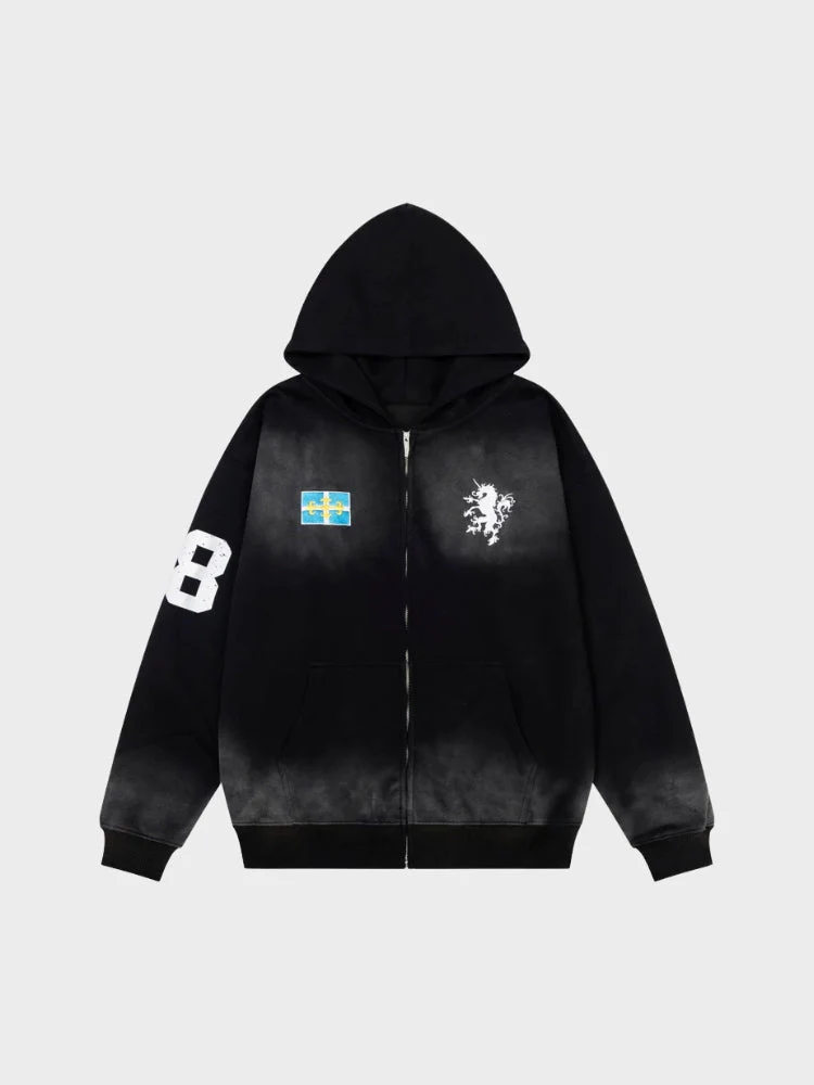 DCRB x Dark Havest Zip-Up Hoodie - Image 2