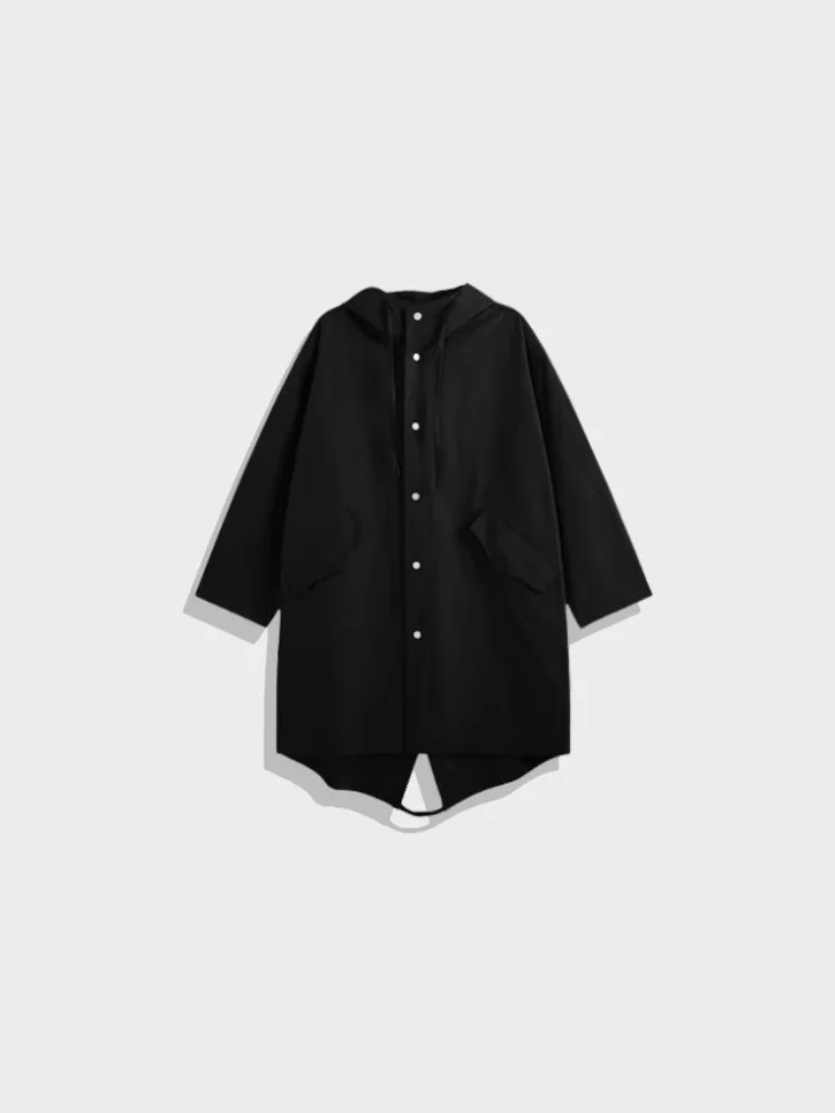 Decarba Hooded Rain Coat - Image 3