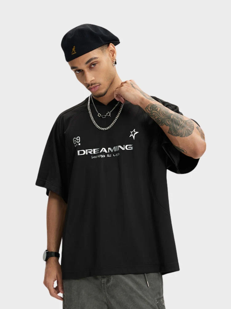 Dreaming 69 Football Tee - Image 2