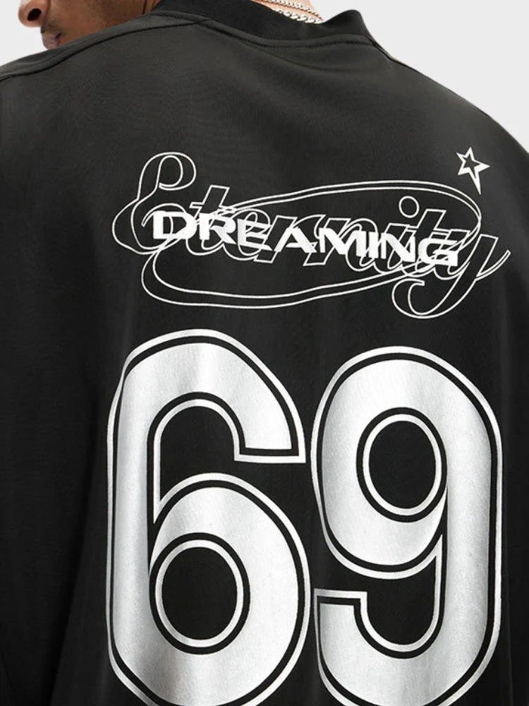 Dreaming 69 Football Tee - Image 4