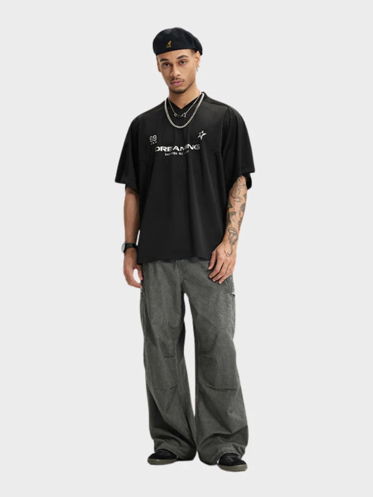 Dreaming 69 Football Tee - Image 5