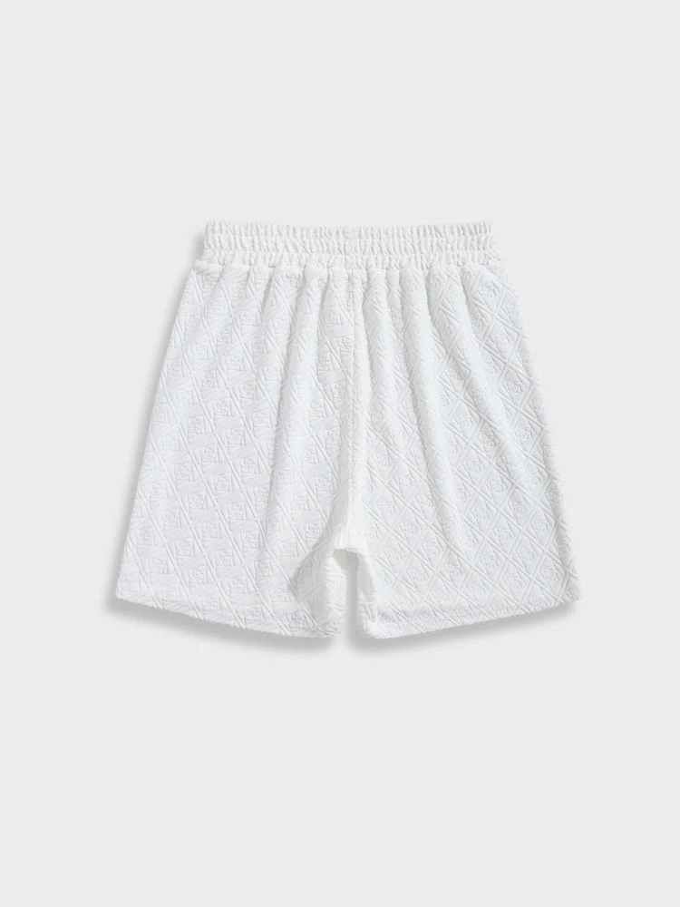 Geometric White Shorts Ibiza - Image 2