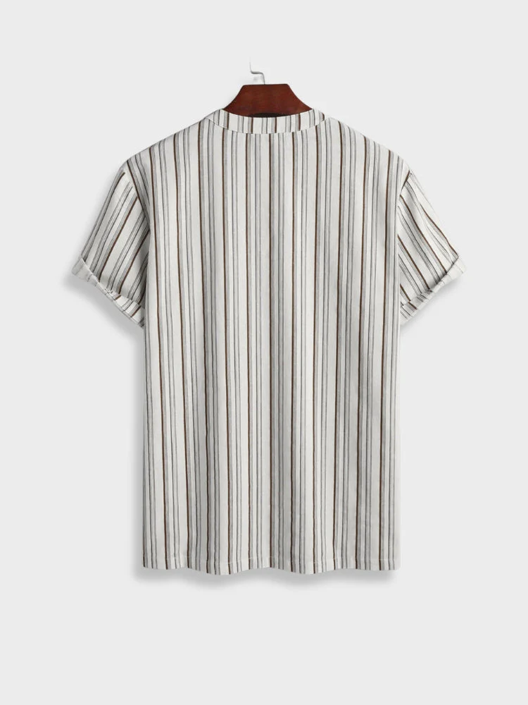 Half Button Collar Shirt Venice - Image 2