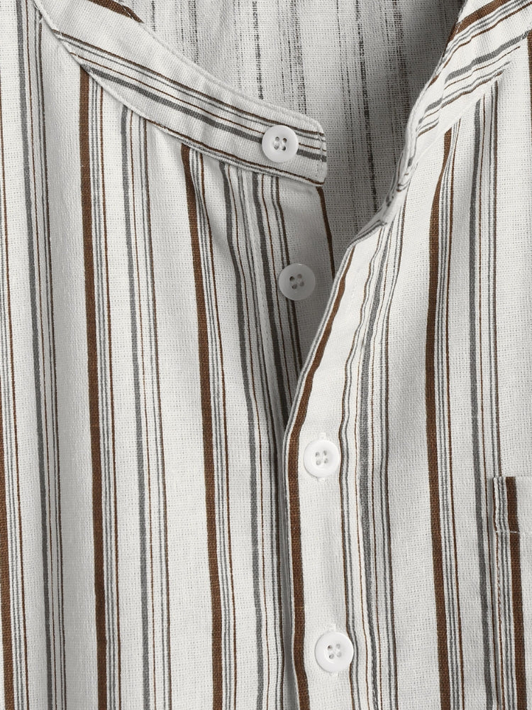 Half Button Collar Shirt Venice - Image 4