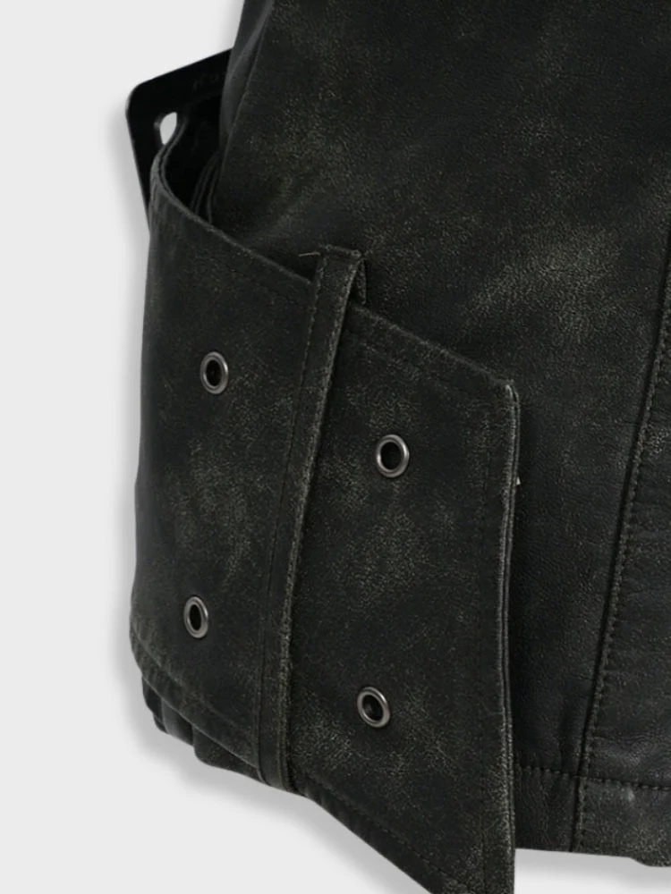 High Waist Metal Buckle Shorts - Image 6