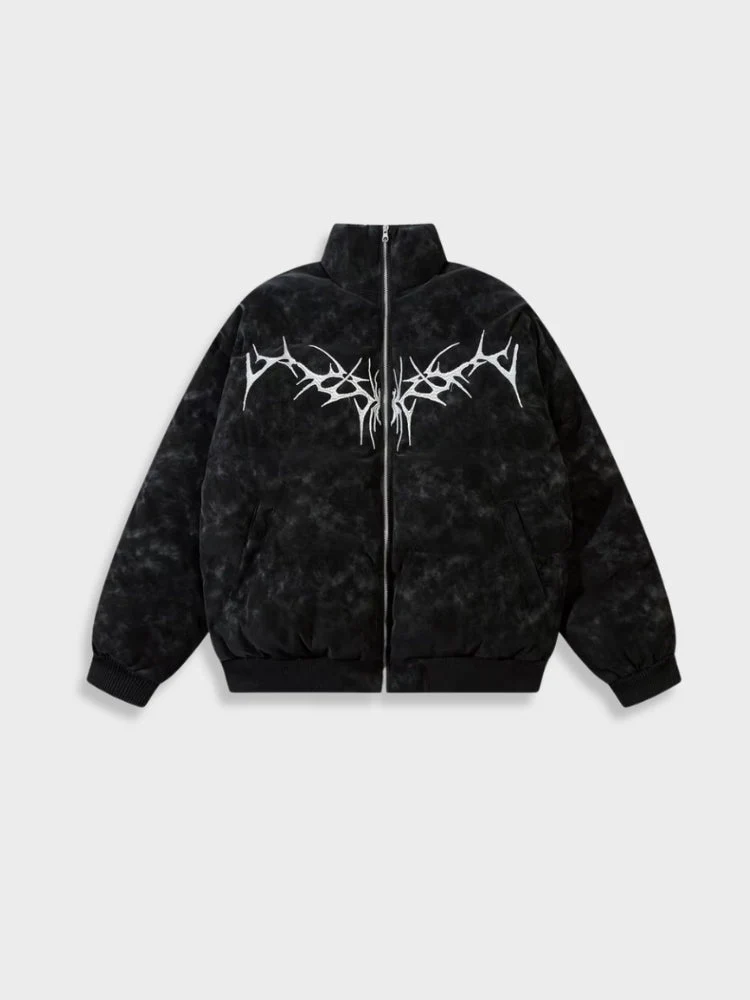 Leather Harajuku Puffer Jacket - Image 10