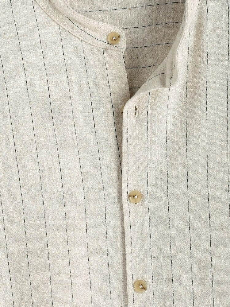 Light Brown Linen Shirt - Image 4