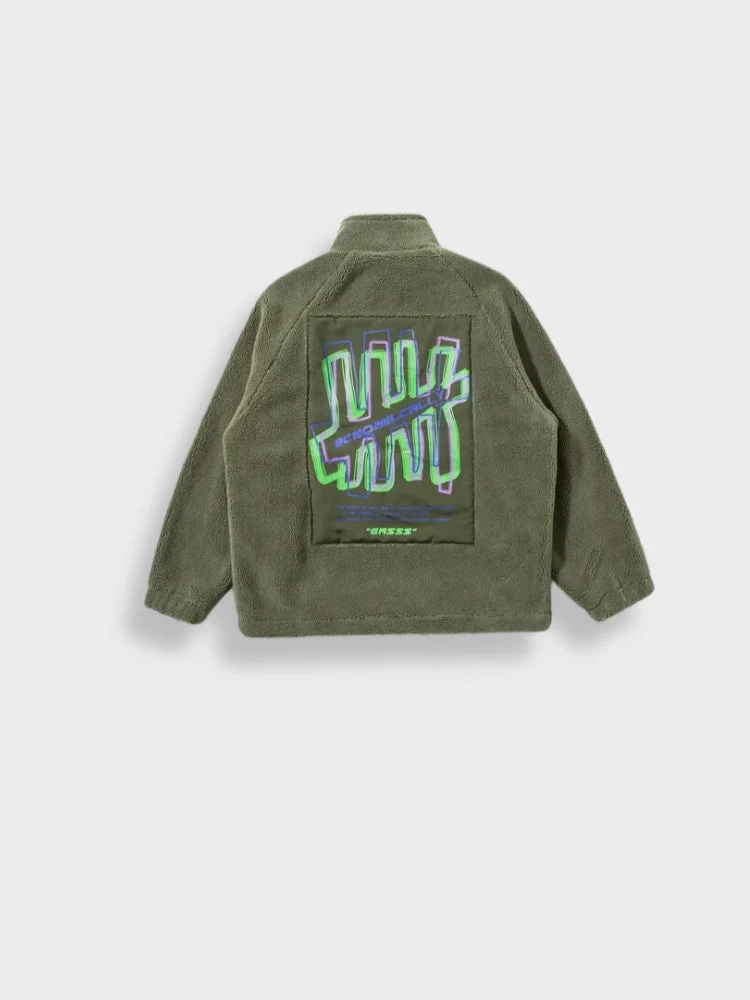 Loose Fit Lamswool Gasss Jacket - Image 2