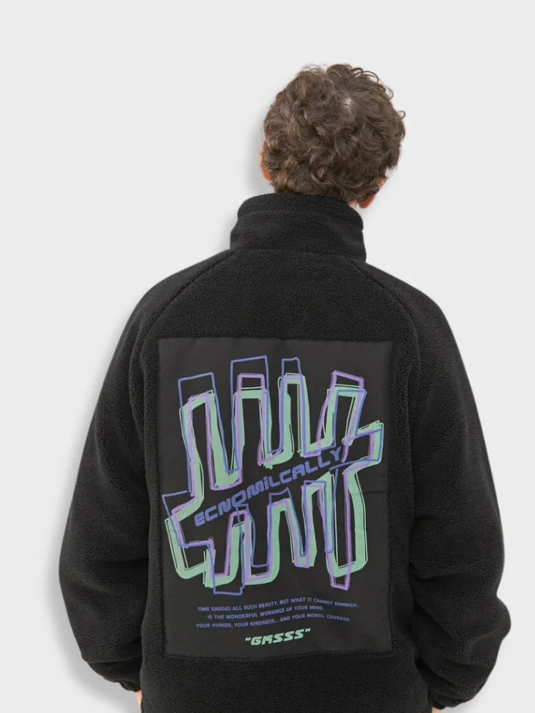 Loose Fit Lamswool Gasss Jacket - Image 8