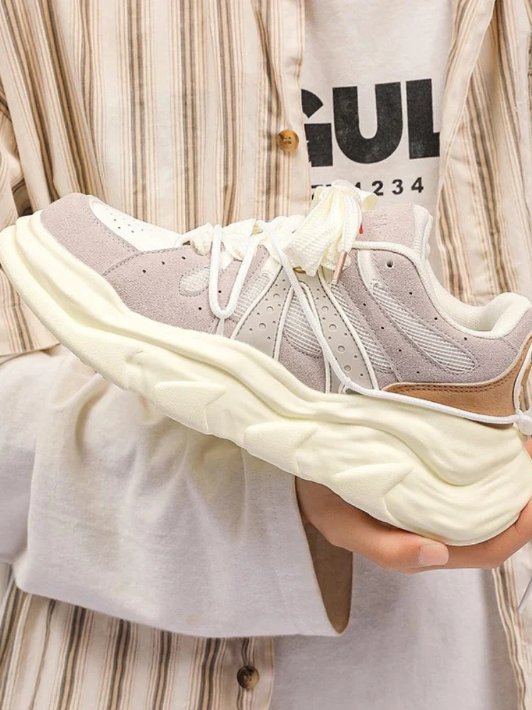 Mixed Laced Up Balance Sneakers - Image 6