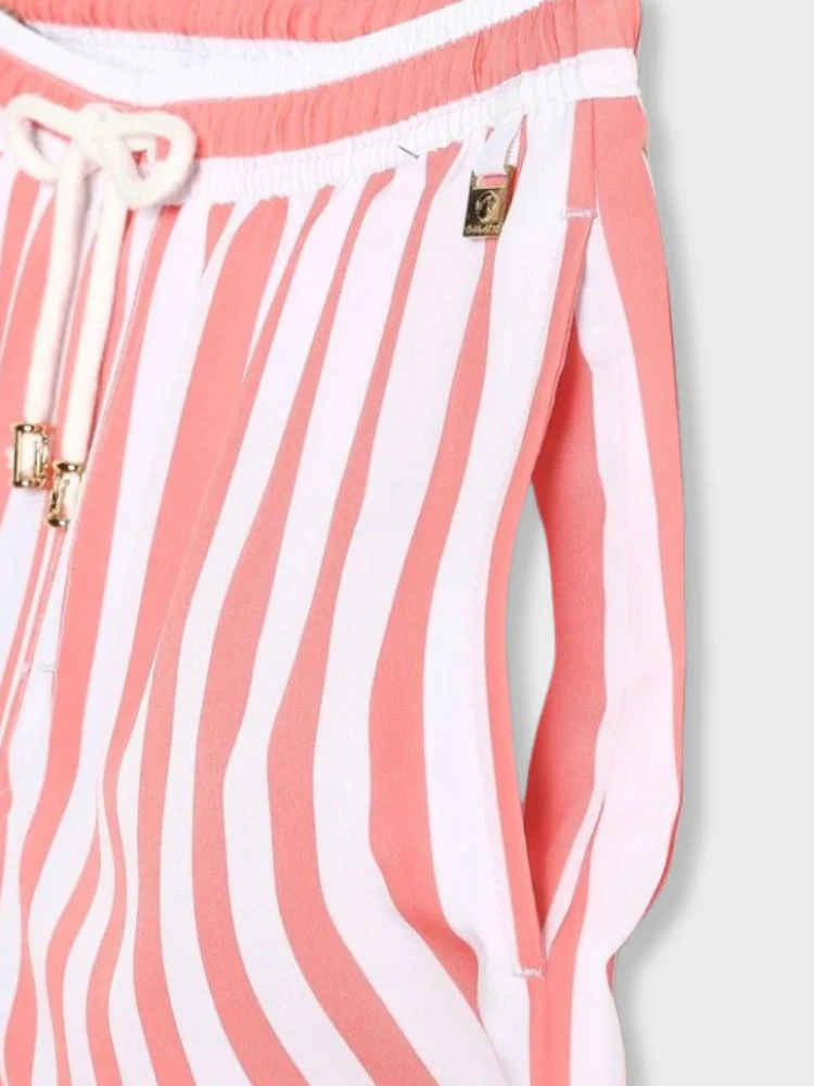 Old Money Striped Red Swimshorts - Image 4
