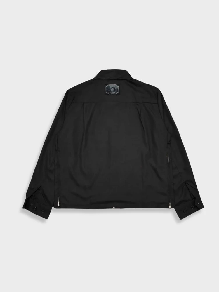 Smoking Girl Baseball Jacket - Image 2