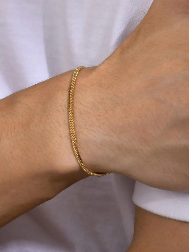 Square Snake Elegant Bracelet - Image 2