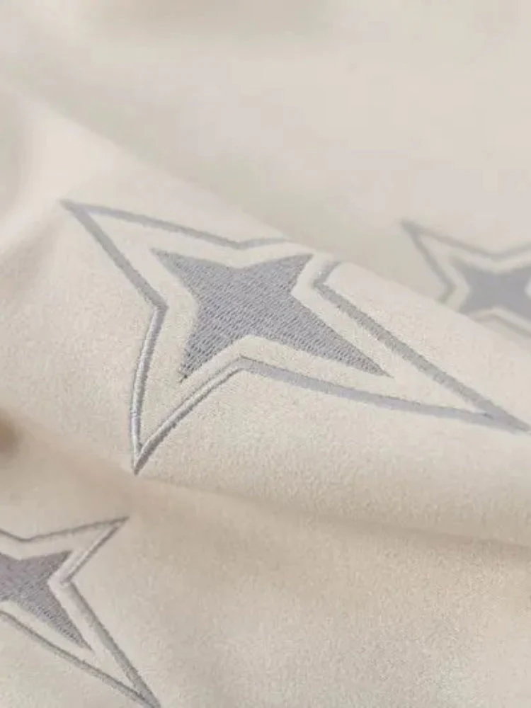 Suede Embroied Star Tee - Image 5