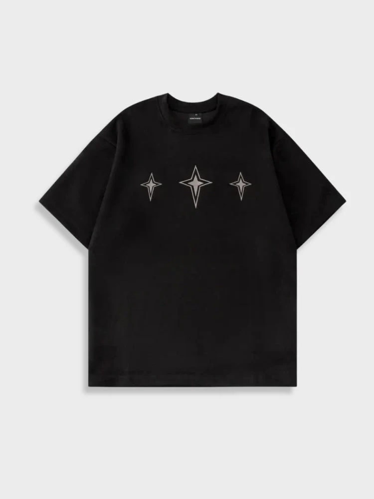 Suede Embroied Star Tee - Image 7
