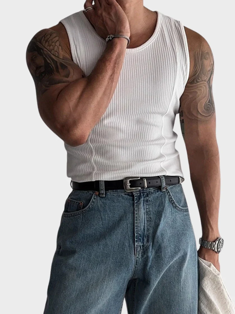 V Line Ribbed Tanktop - Image 3