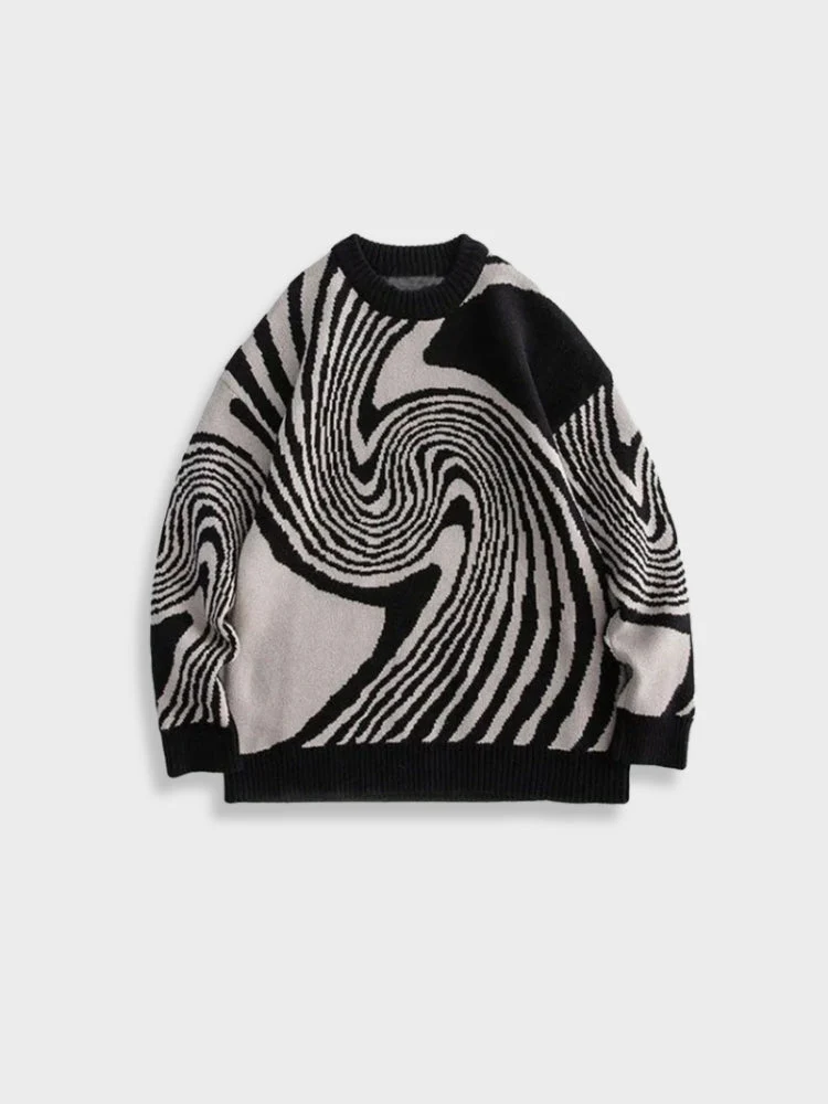 Vintage Abstract Sweater - Image 3