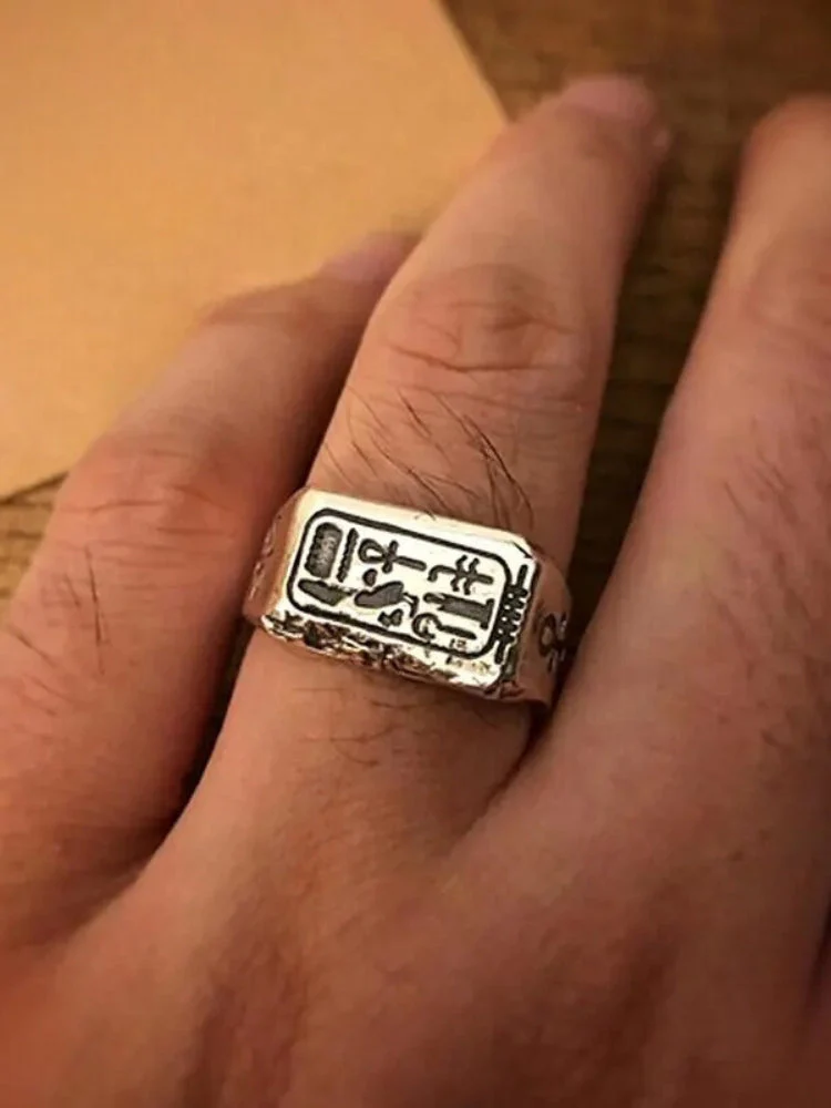 Vintage Egyptian Ring - Image 3