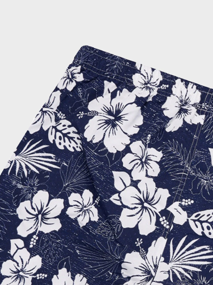 Vintage Flower Summer-Swim Shorts - Image 3