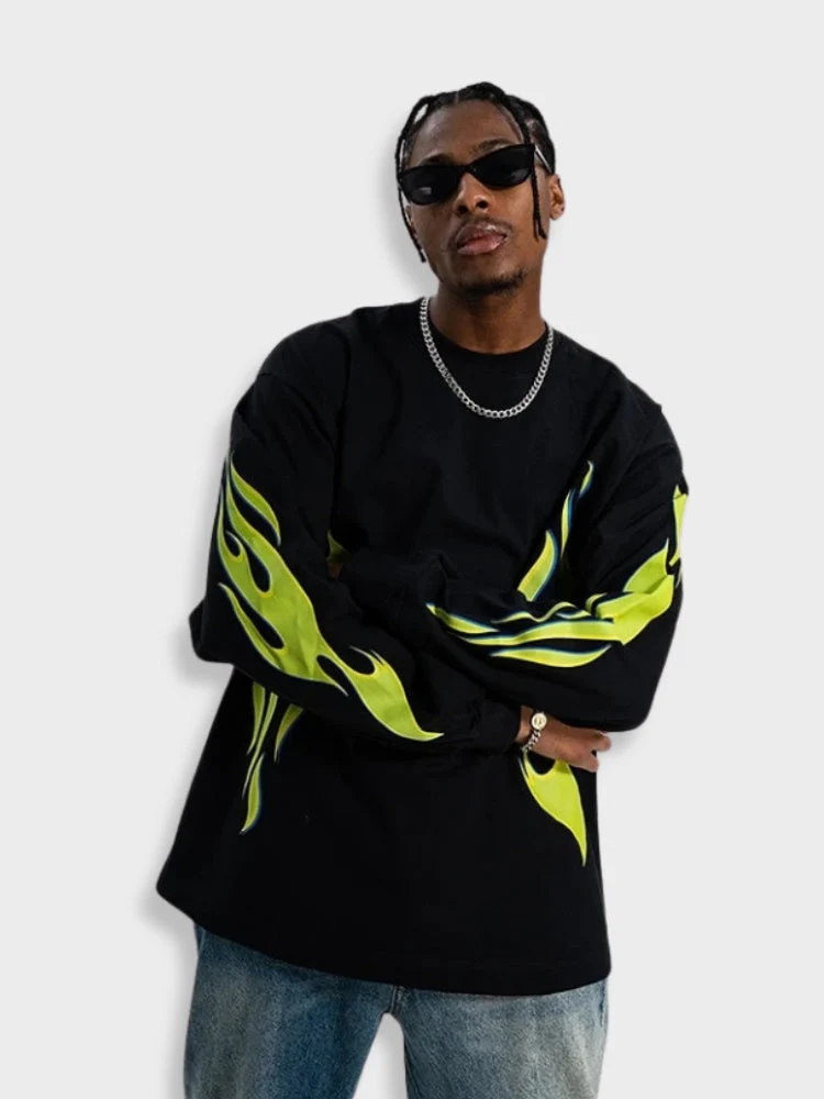 Vintage Fluor Fire Longsleeve - Image 3