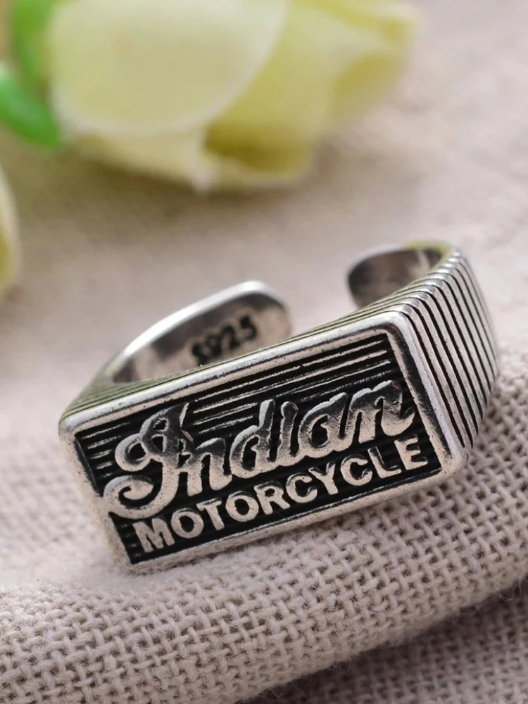 Vintage Indian Motorcycle Ring - Image 7