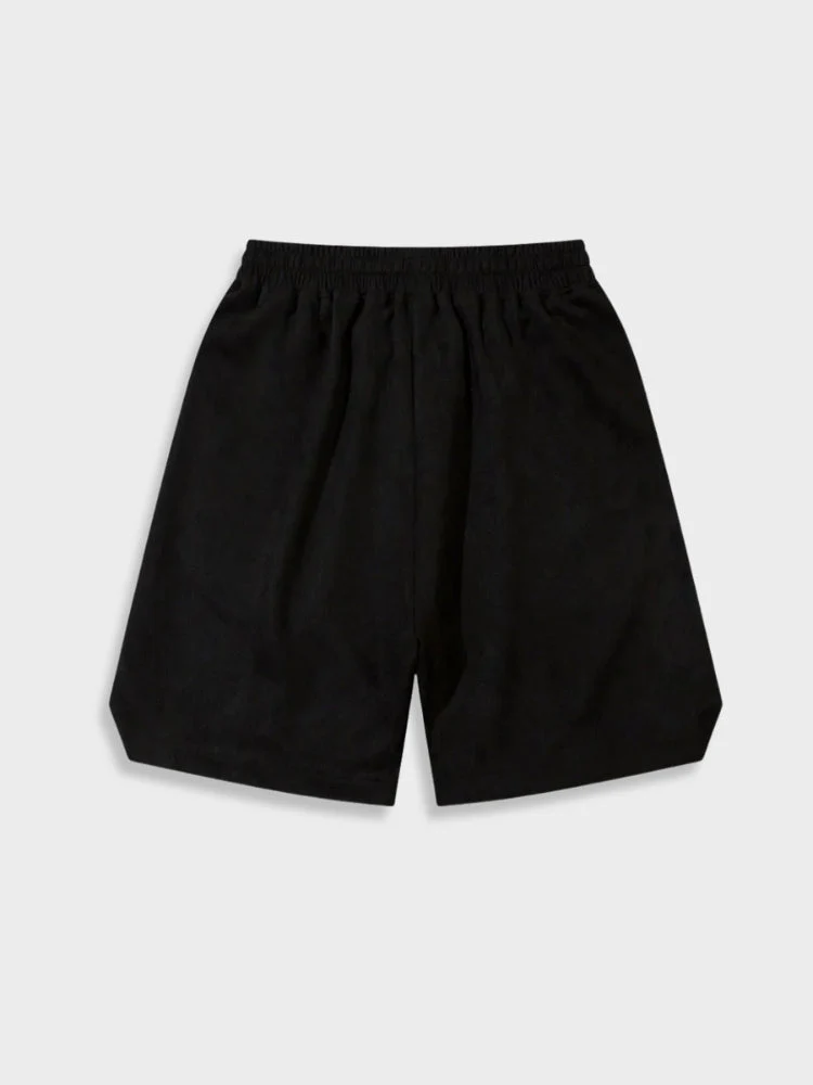 Vintage Suede Streetwear Shorts - Image 2