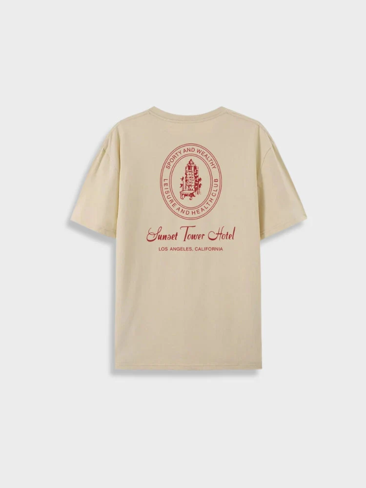 Vintage Sunset Tower Hotel Tee - Image 3