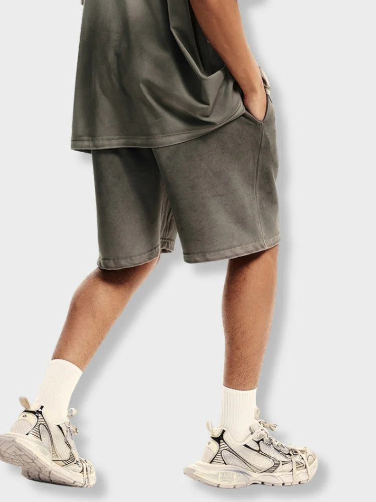 280 GSM Heavy Loose Fit Washed Shorts - Image 3