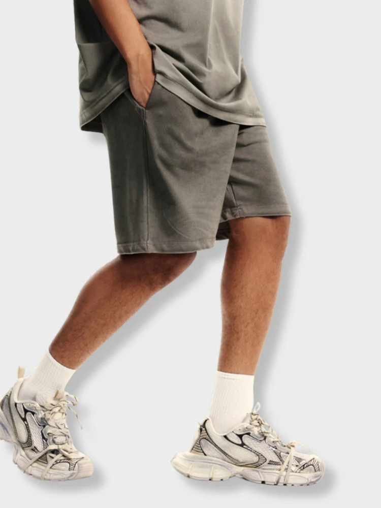 280 GSM Heavy Loose Fit Washed Shorts - Image 6