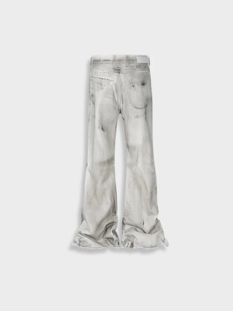 Wide Bottom Graffiti Jeans - Image 3
