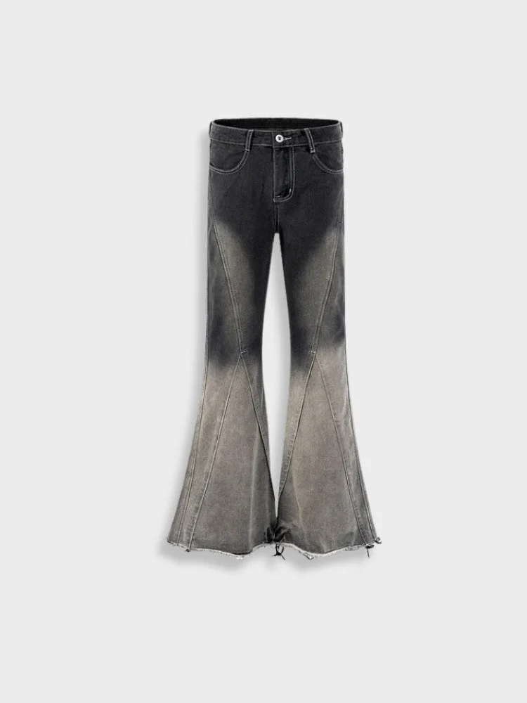 Wide Bottom Graffiti Jeans - Image 4