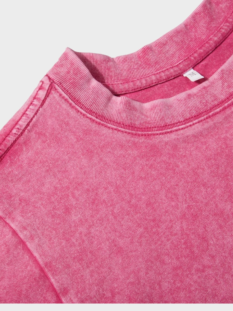 Women Cropped Washed T-Shirt - Image 7