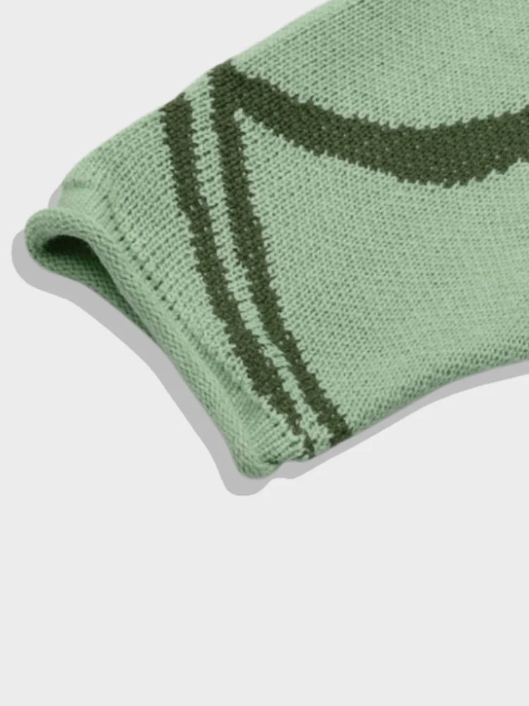 Y2K Winter Half Zip Up Sweater - Image 4